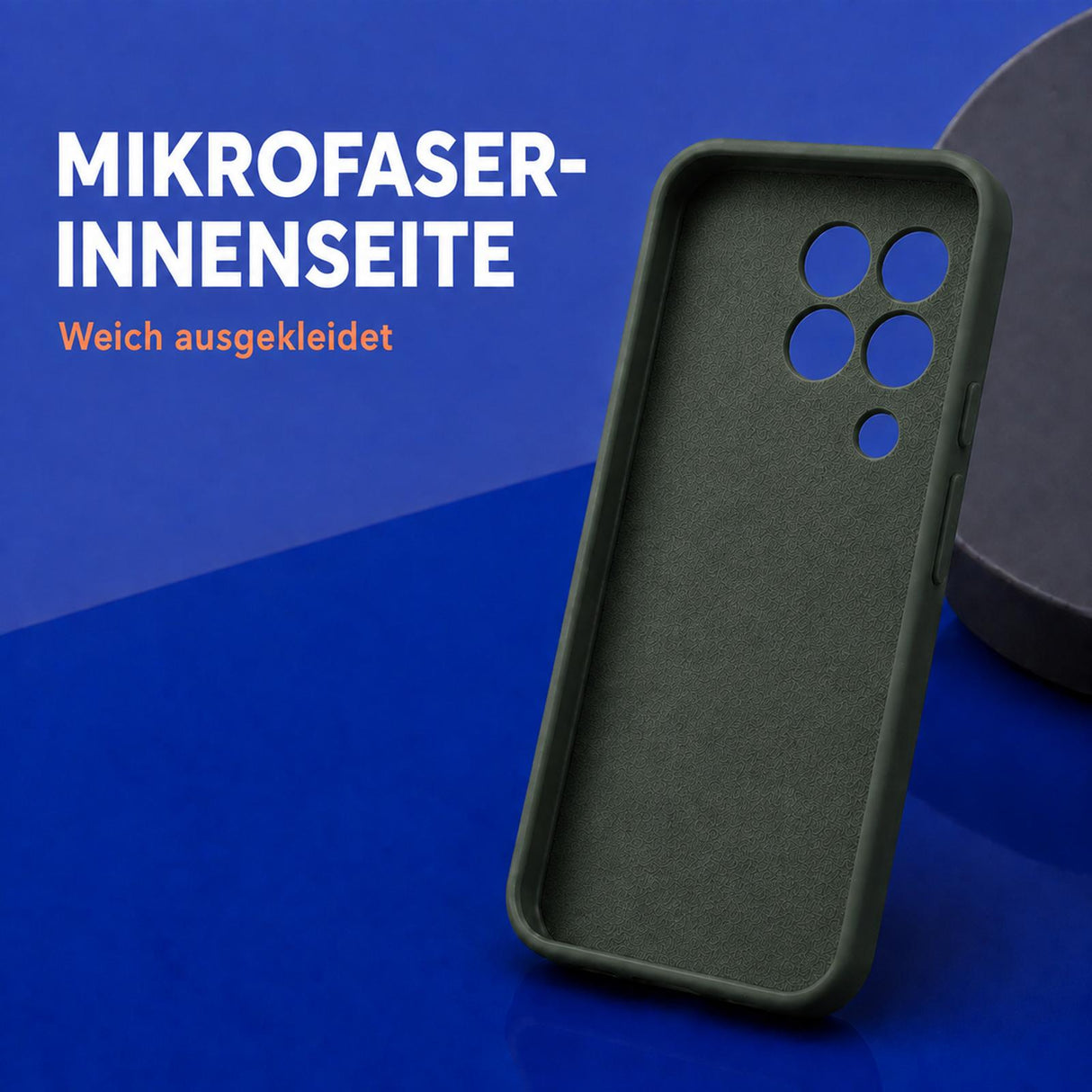 Samsung Galaxy A22 4G - Silikon Hülle Soft-Touch Tannengrün