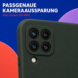 Samsung Galaxy A22 4G - Silikon Hülle Soft-Touch Tannengrün