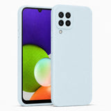 Samsung Galaxy A22 4G - Silikon Hülle Soft-Touch Wolkenblau