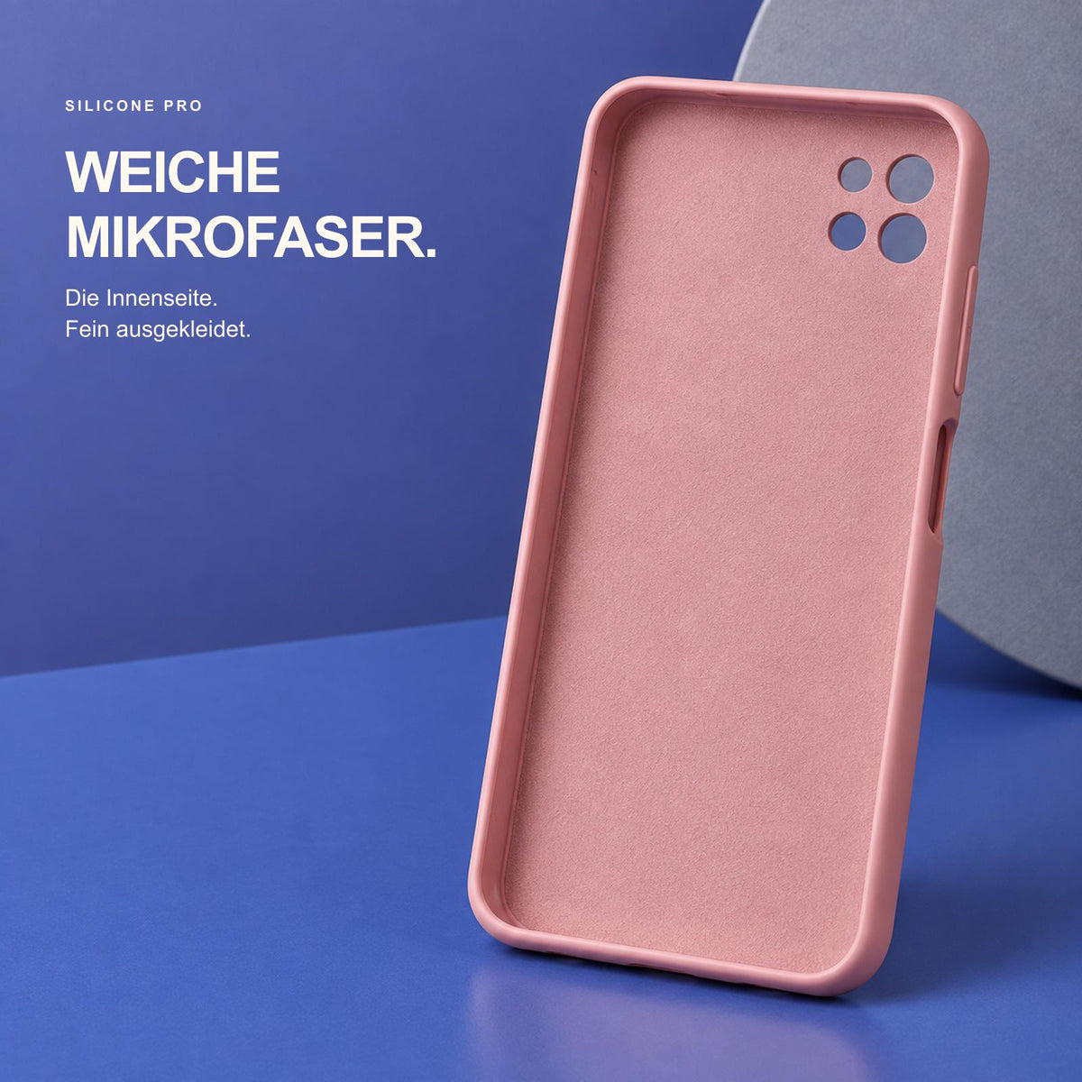 Samsung Galaxy A22 5G - Silikon Hülle Soft-Touch Altrosa