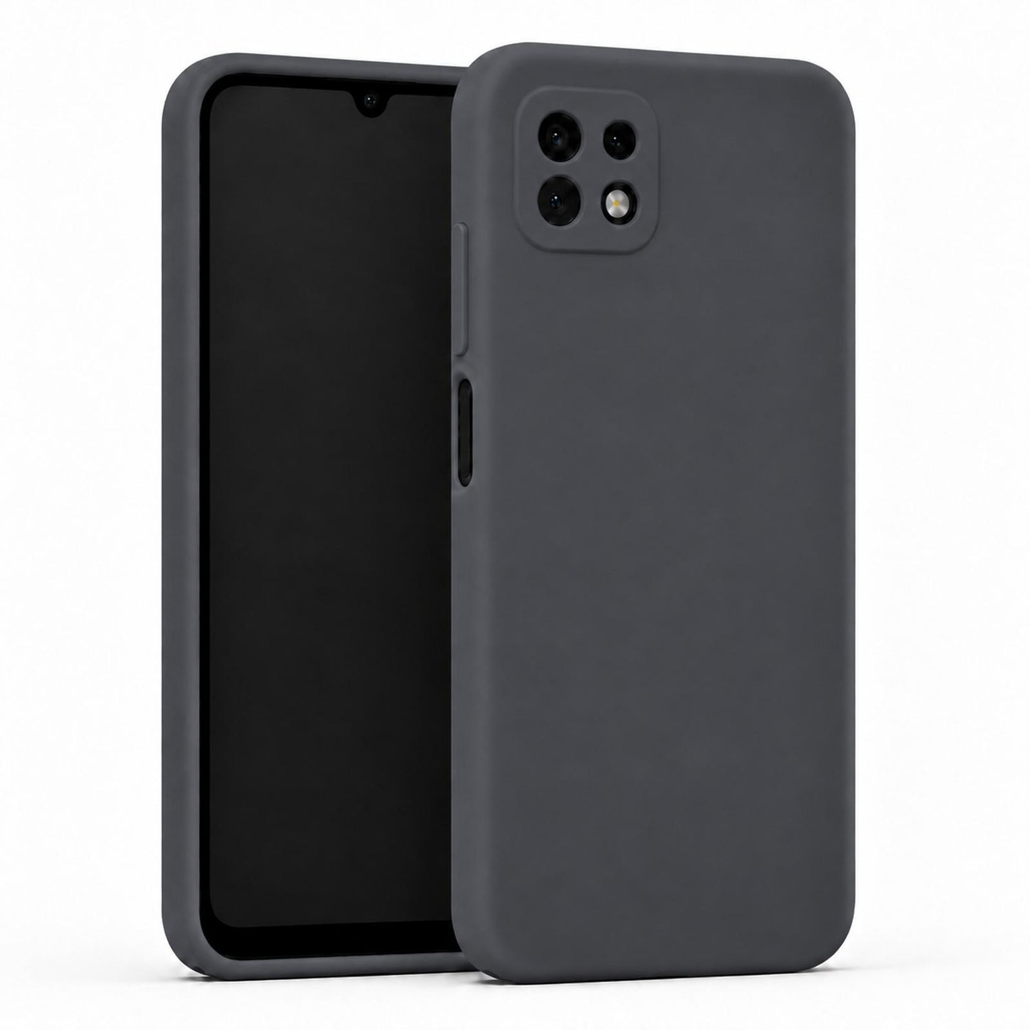 Samsung Galaxy A22 5G - Silikon Hülle Soft-Touch Anthrazit