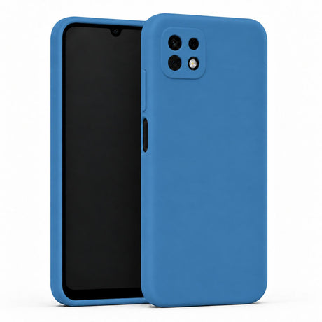 Samsung Galaxy A22 5G - Silikon Hülle Soft-Touch Marineblau