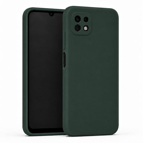 Samsung Galaxy A22 5G - Silikon Hülle Soft-Touch Tannengrün