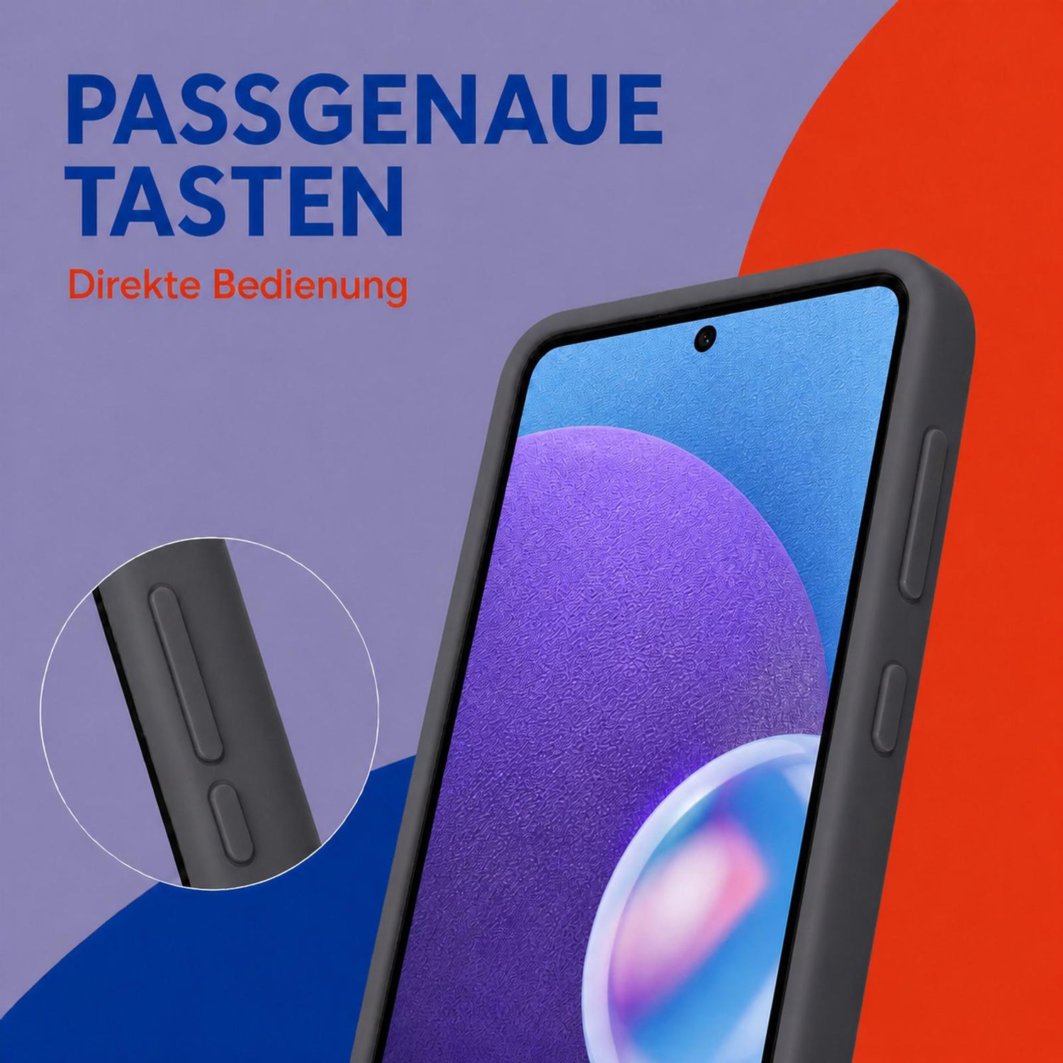 Samsung Galaxy A23 5G - Silikon Hülle Soft-Touch Anthrazit