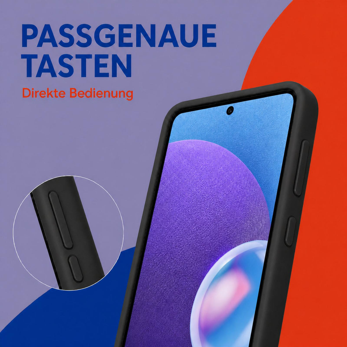 Samsung Galaxy A23 5G - Silikon Hülle Soft-Touch Schwarz