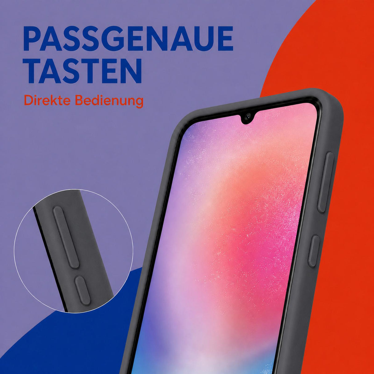 Samsung Galaxy A24 5G - Silikon Hülle Soft-Touch Anthrazit