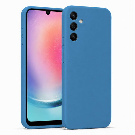 Samsung Galaxy A24 5G - Silikon Hülle Soft-Touch Marineblau