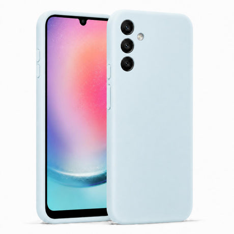 Samsung Galaxy A24 5G - Silikon Hülle Soft-Touch Wolkenblau
