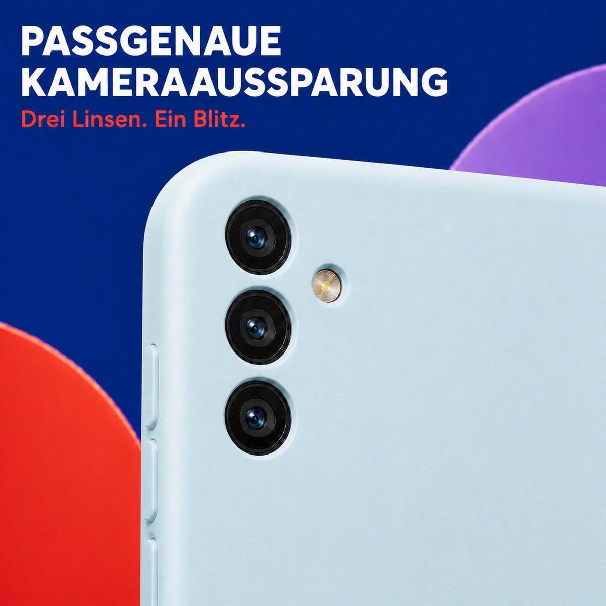 Samsung Galaxy A24 5G - Silikon Hülle Soft-Touch Wolkenblau