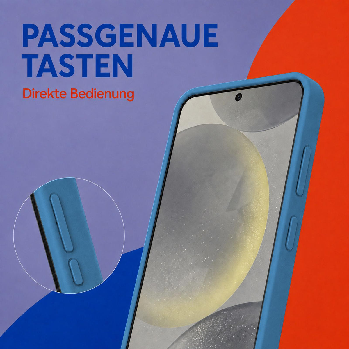Samsung Galaxy A34 5G - Silikon Hülle Soft-Touch Marineblau