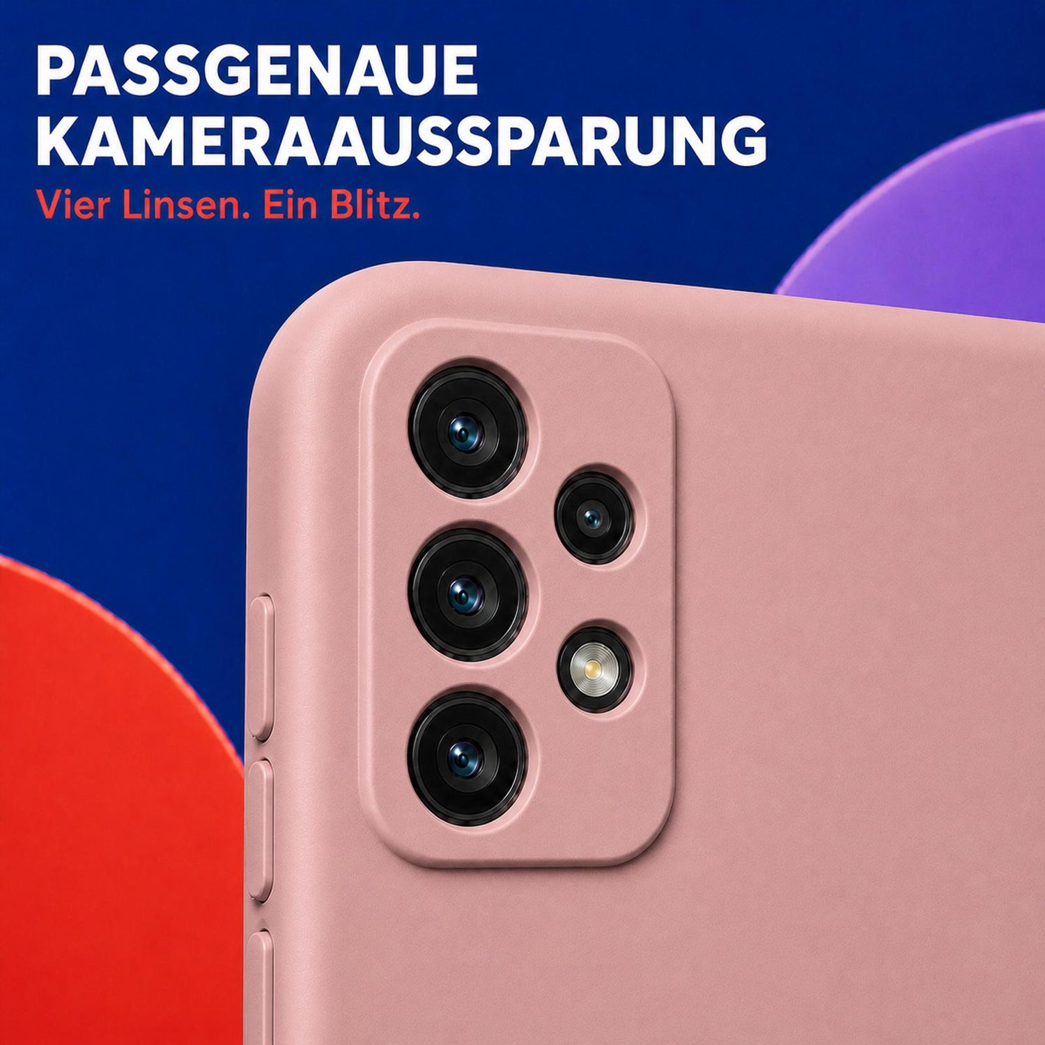 Samsung Galaxy A53 5G - Silikon Hülle Soft-Touch Altrosa