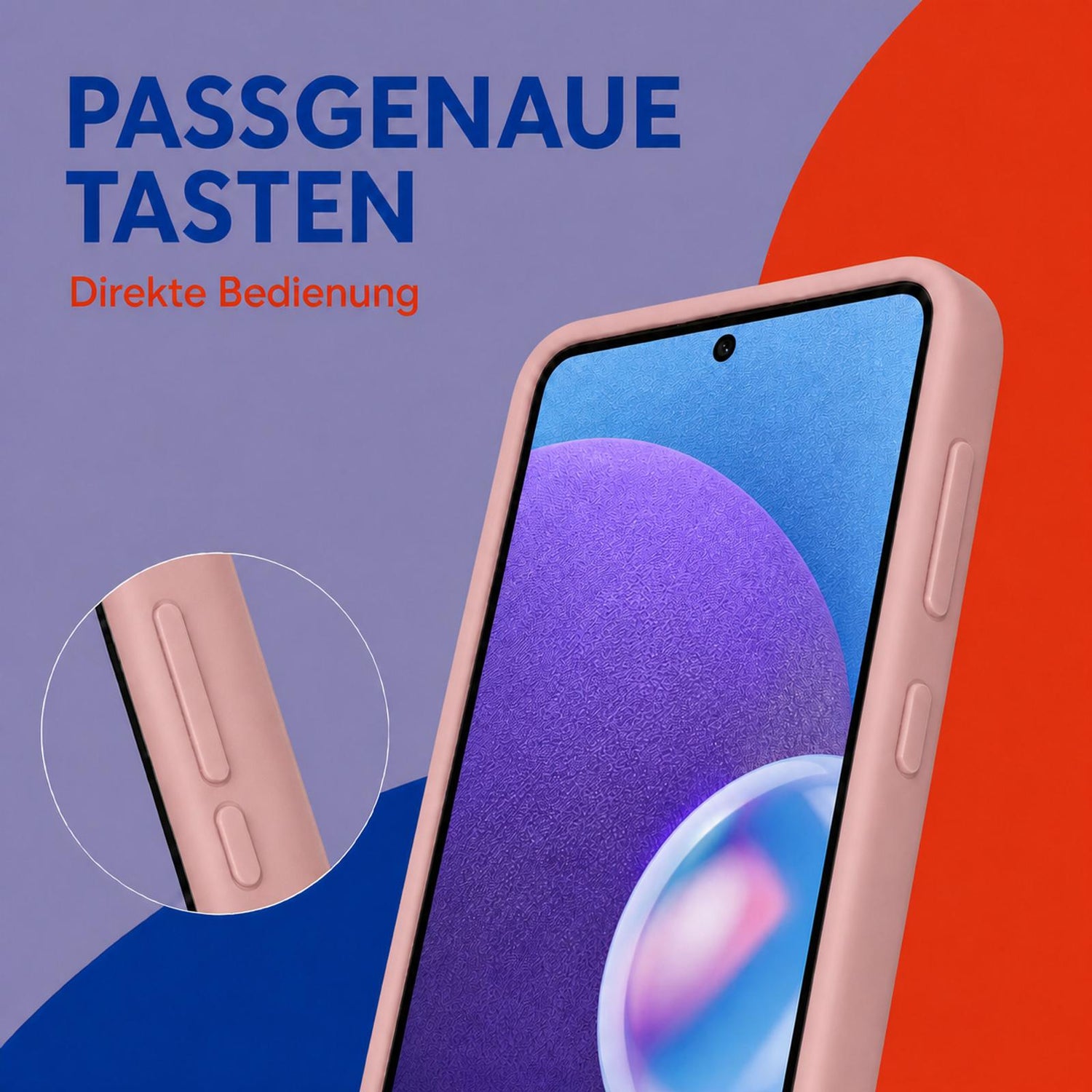 Samsung Galaxy A53 5G - Silikon Hülle Soft-Touch Altrosa