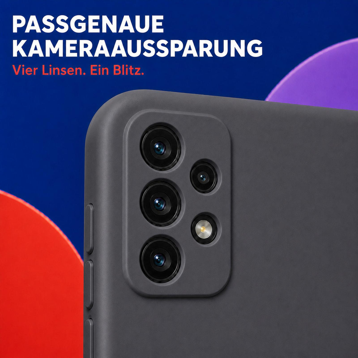 Samsung Galaxy A53 5G - Silikon Hülle Soft-Touch Anthrazit