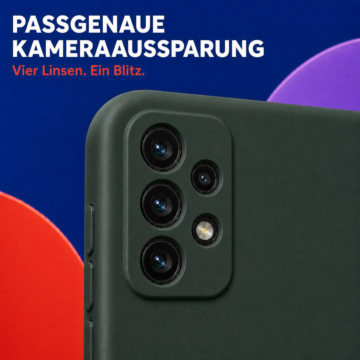 Samsung Galaxy A53 5G - Silikon Hülle Soft-Touch Tannengrün
