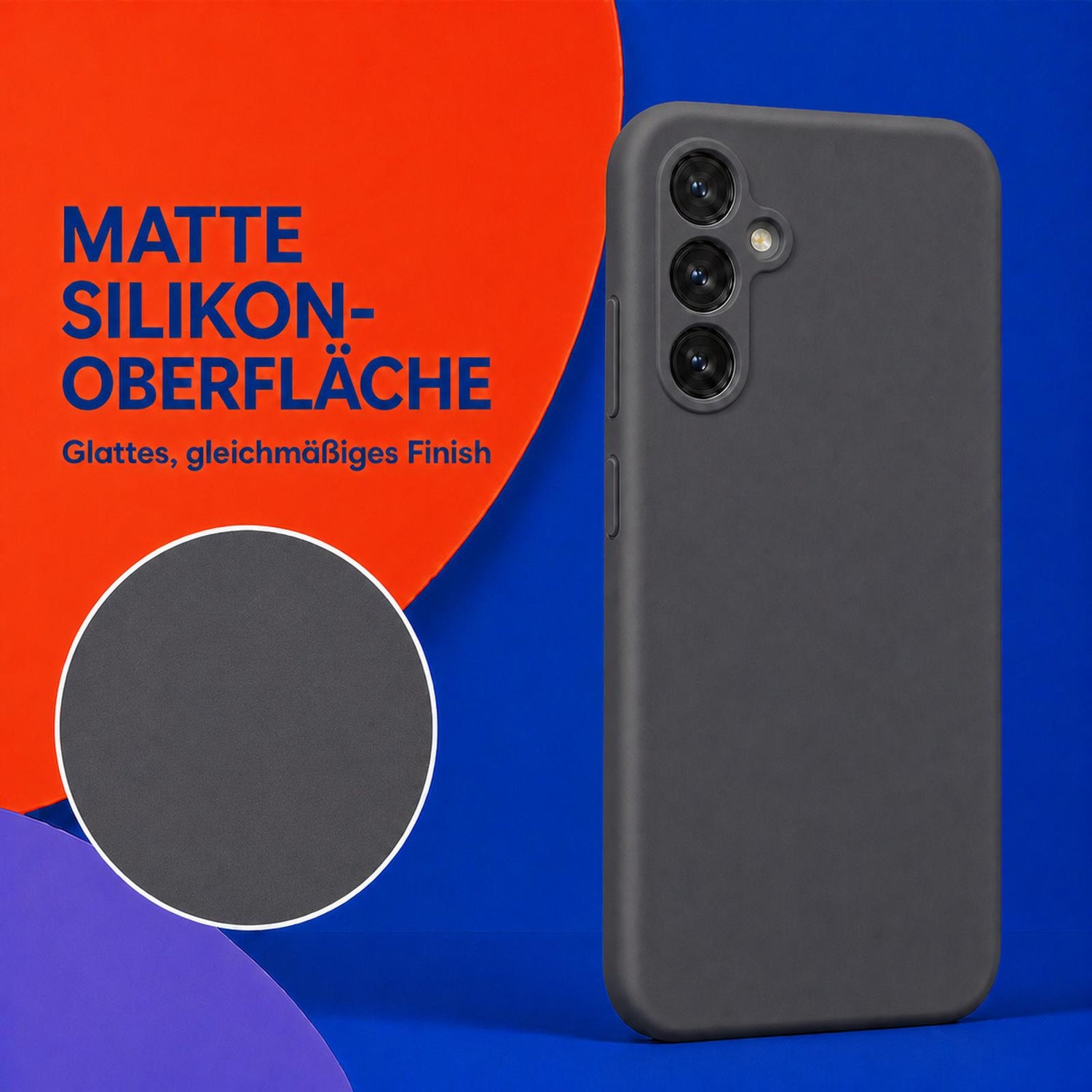 Samsung Galaxy A55 5G - Silikon Hülle Soft-Touch Anthrazit