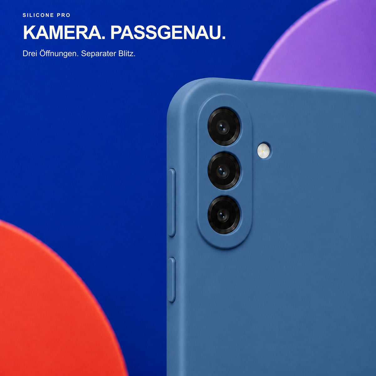 Samsung Galaxy A56 5G - Silikon Hülle Soft-Touch Marineblau