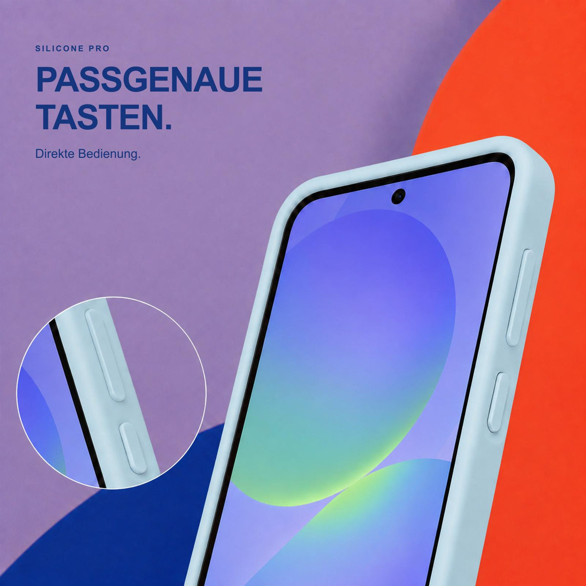Samsung Galaxy A56 5G - Silikon Hülle Soft-Touch Wolkenblau