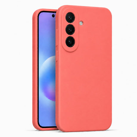 Samsung Galaxy A57 5G - Silikon Hülle Soft-Touch Korallenrot