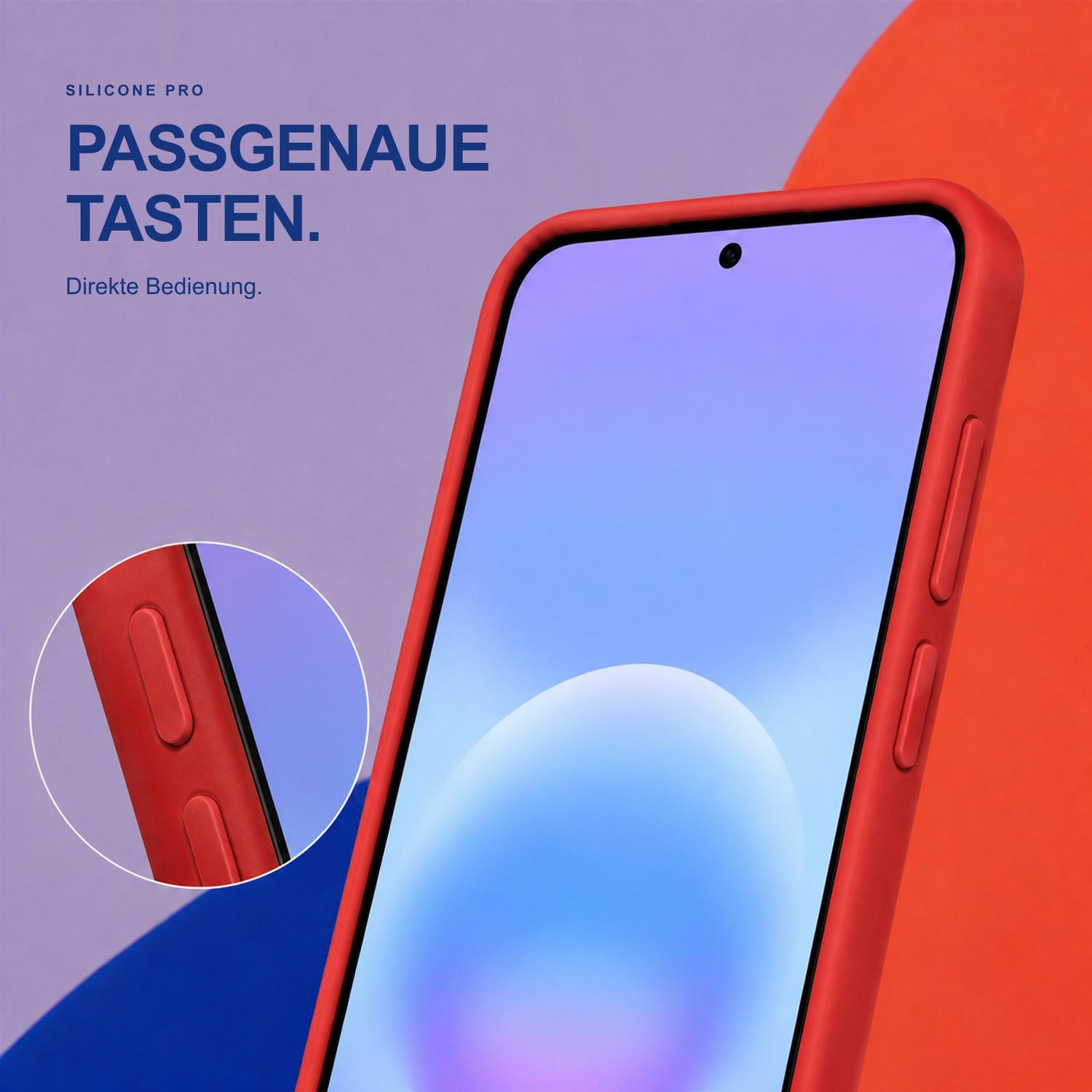 Samsung Galaxy A57 5G - Silikon Hülle Soft-Touch Rot