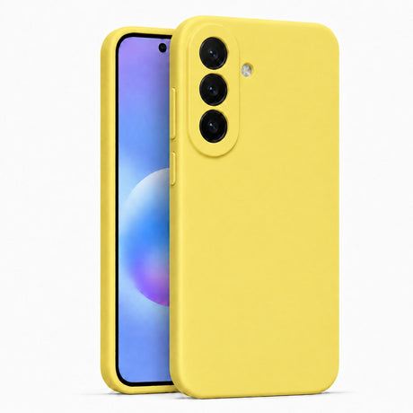 Samsung Galaxy A57 5G - Silikon Hülle Soft-Touch Zitronengelb