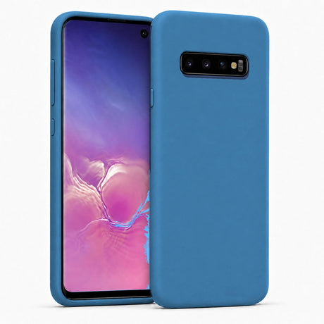 Samsung Galaxy S10 - Silikon Hülle Soft-Touch Marineblau