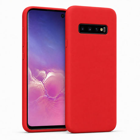 Samsung Galaxy S10 - Silikon Hülle Soft-Touch Rot