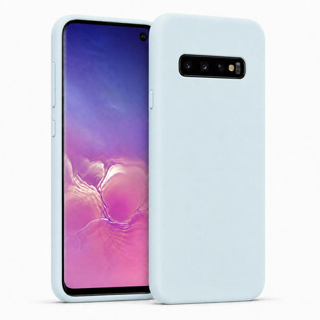 Samsung Galaxy S10 - Silikon Hülle Soft-Touch Wolkenblau