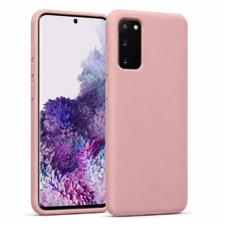 Samsung Galaxy S20 - Silikon Hülle Soft-Touch Altrosa
