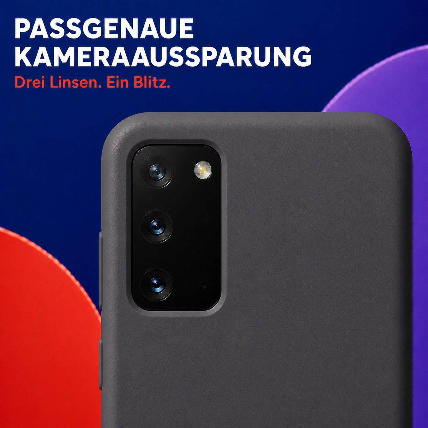 Samsung Galaxy S20 - Silikon Hülle Soft-Touch Anthrazit