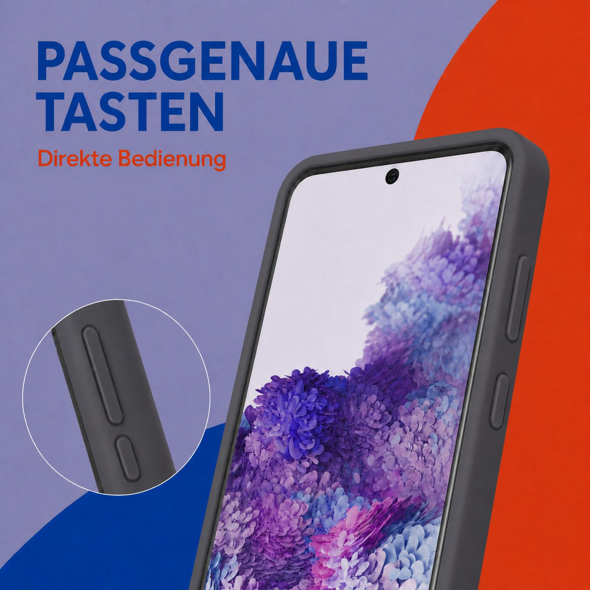 Samsung Galaxy S20 FE - Silikon Hülle Soft-Touch Anthrazit