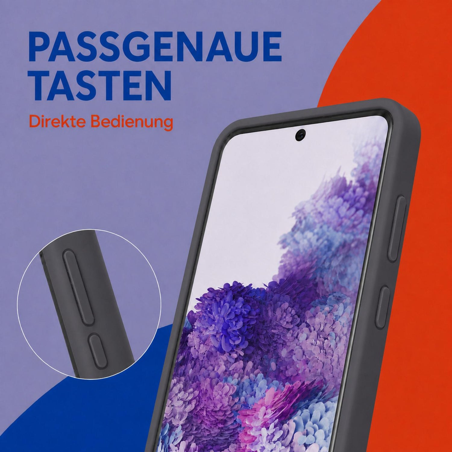 Samsung Galaxy S20 FE - Silikon Hülle Soft-Touch Anthrazit