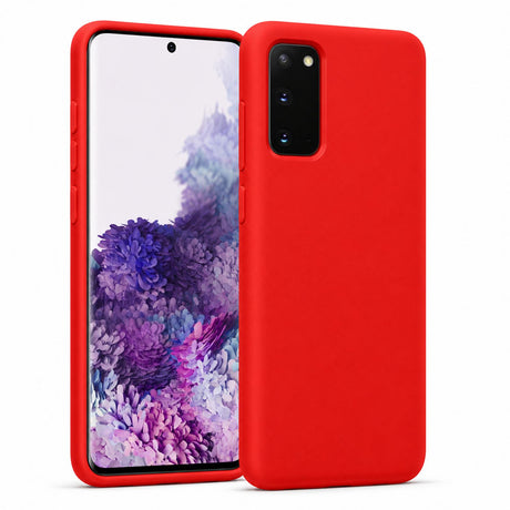 Samsung Galaxy S20 - Silikon Hülle Soft-Touch Rot