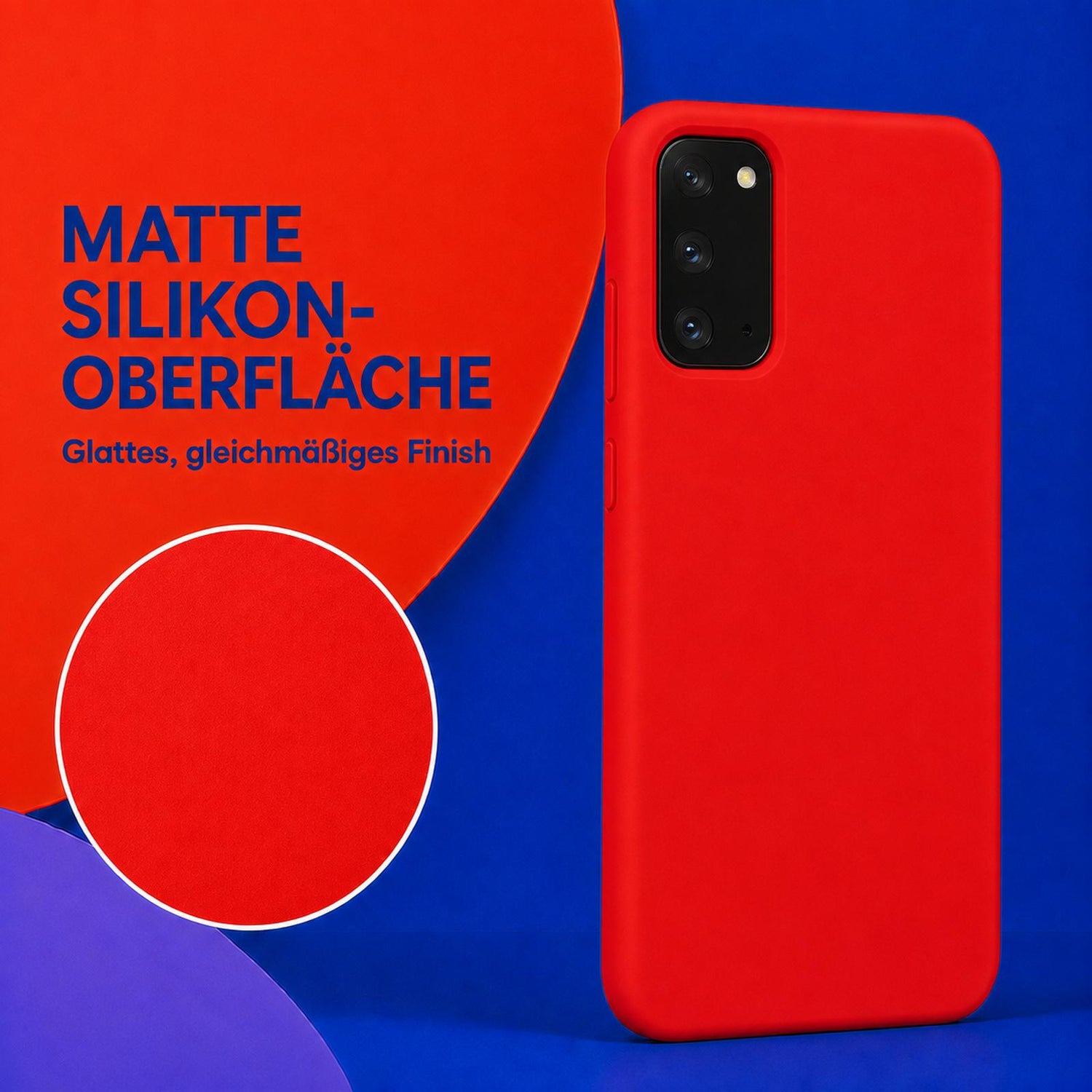 Samsung Galaxy S20 - Silikon Hülle Soft-Touch Rot