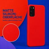 Samsung Galaxy S20 - Silikon Hülle Soft-Touch Rot