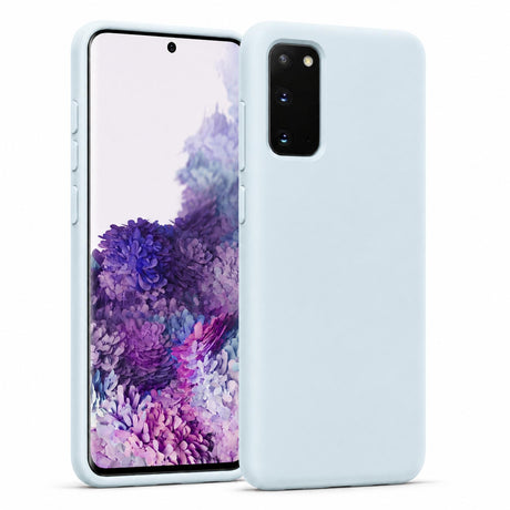 Samsung Galaxy S20 - Silikon Hülle Soft-Touch Wolkenblau