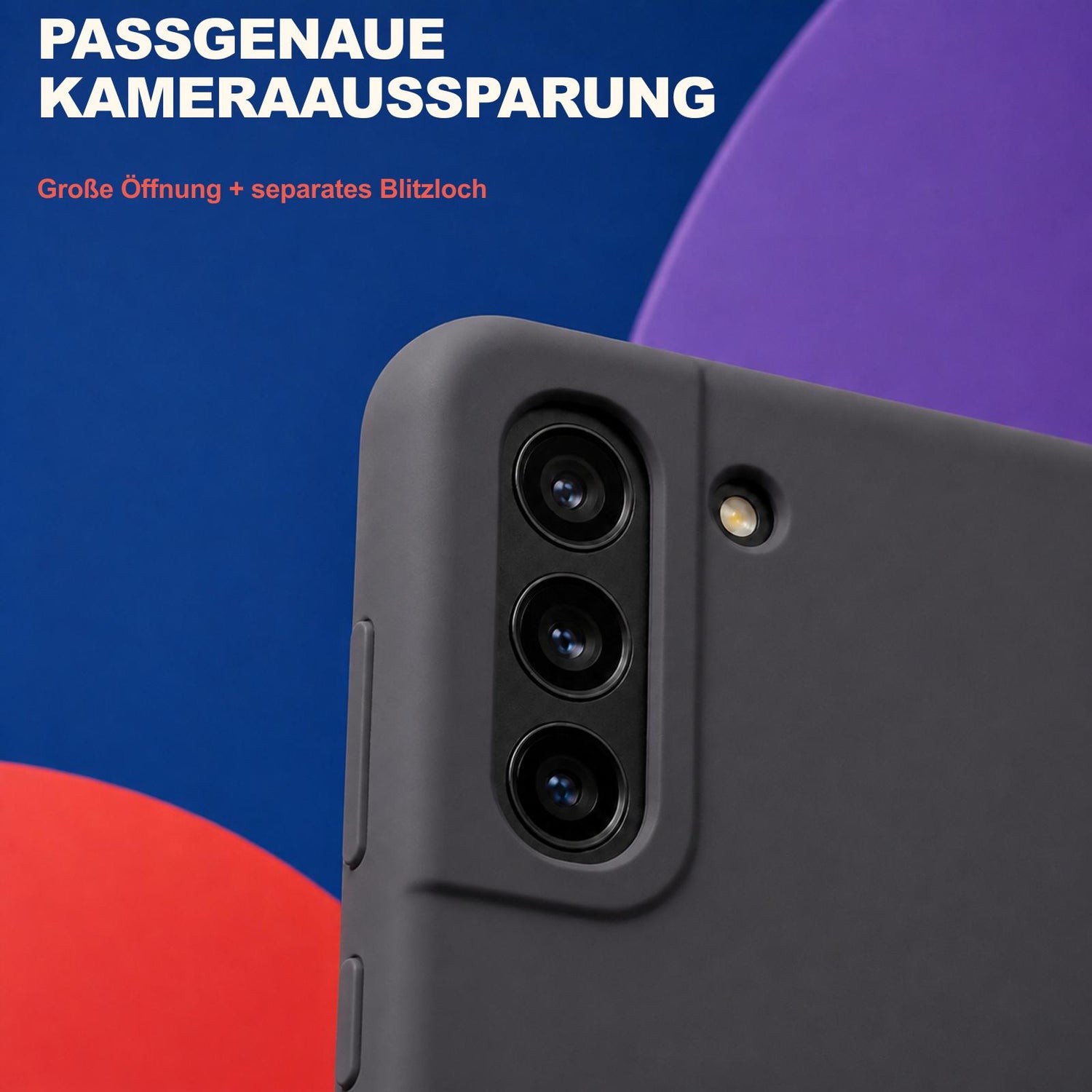 Samsung Galaxy S21 FE - Silikon Hülle Soft-Touch Anthrazit