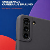 Samsung Galaxy S21 FE - Silikon Hülle Soft-Touch Anthrazit