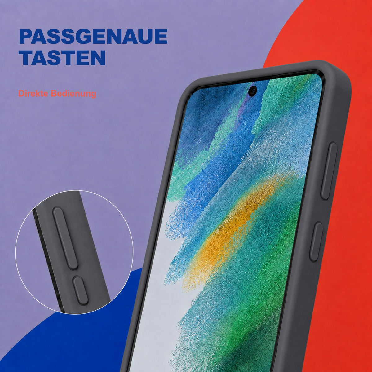 Samsung Galaxy S21 FE - Silikon Hülle Soft-Touch Anthrazit