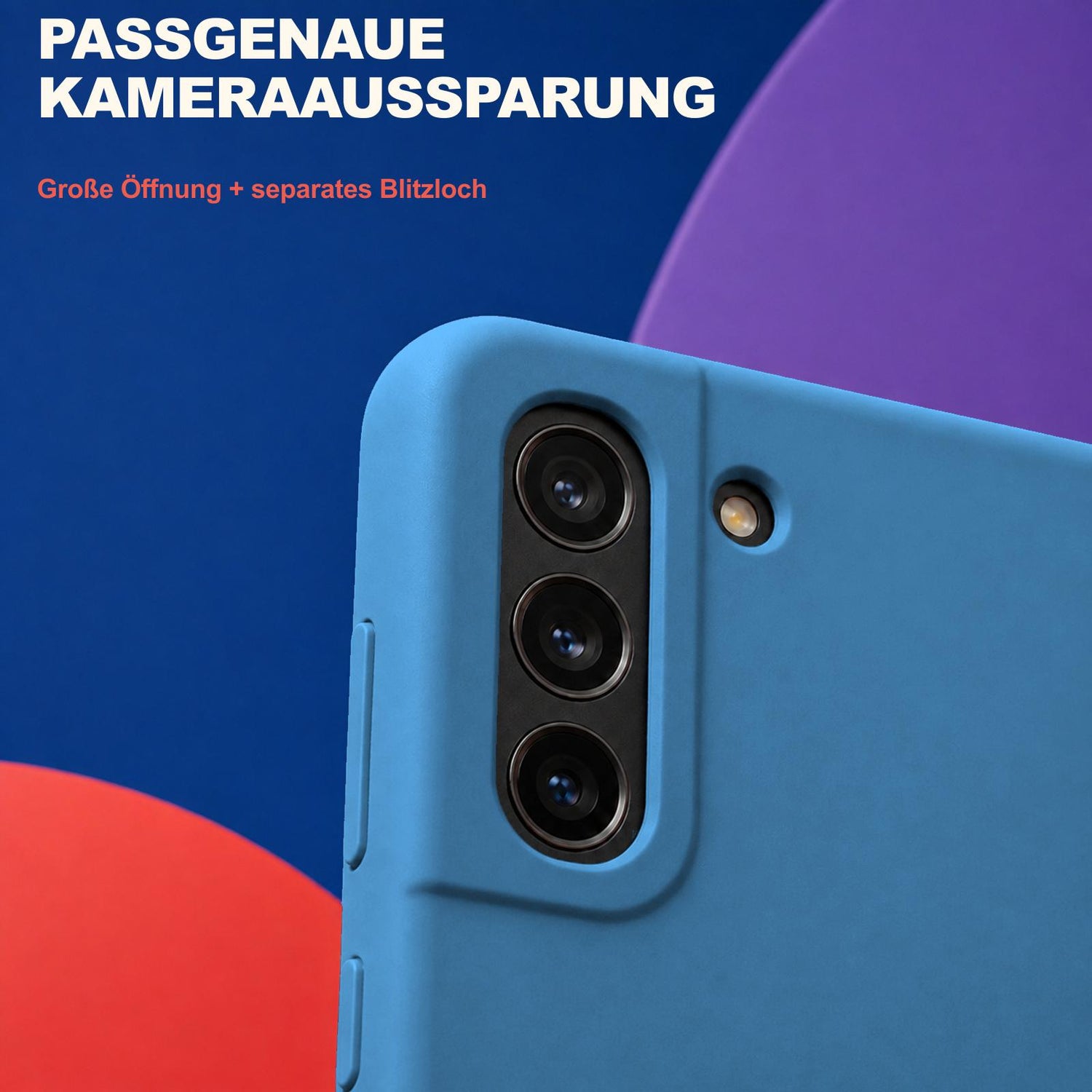 Samsung Galaxy S21 FE - Silikon Hülle Soft-Touch Marineblau