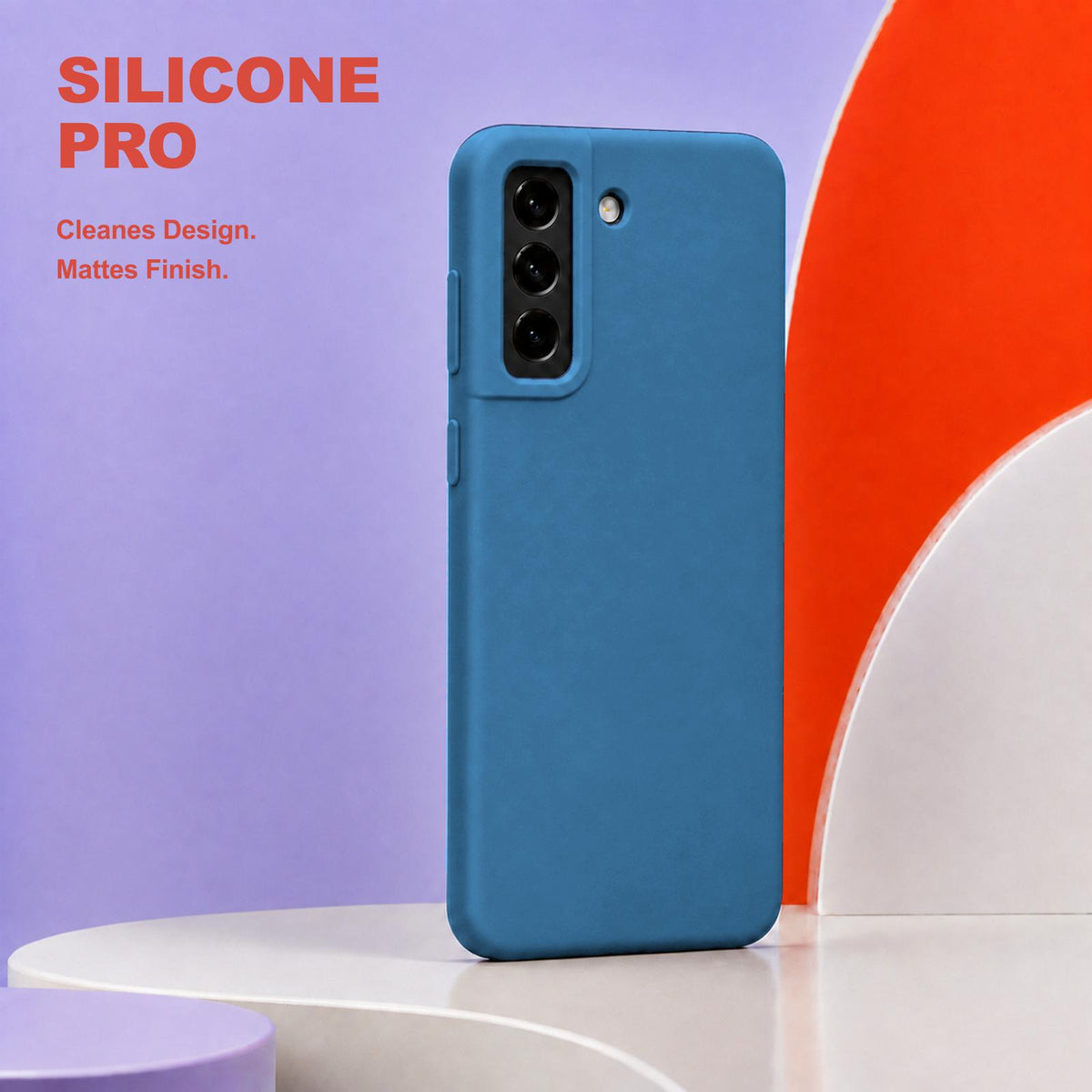 Samsung Galaxy S21 FE - Silikon Hülle Soft-Touch Marineblau