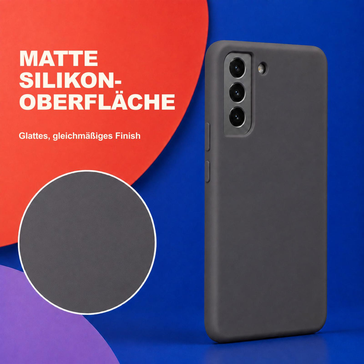 Samsung Galaxy S21+ - Silikon Hülle Soft-Touch Anthrazit