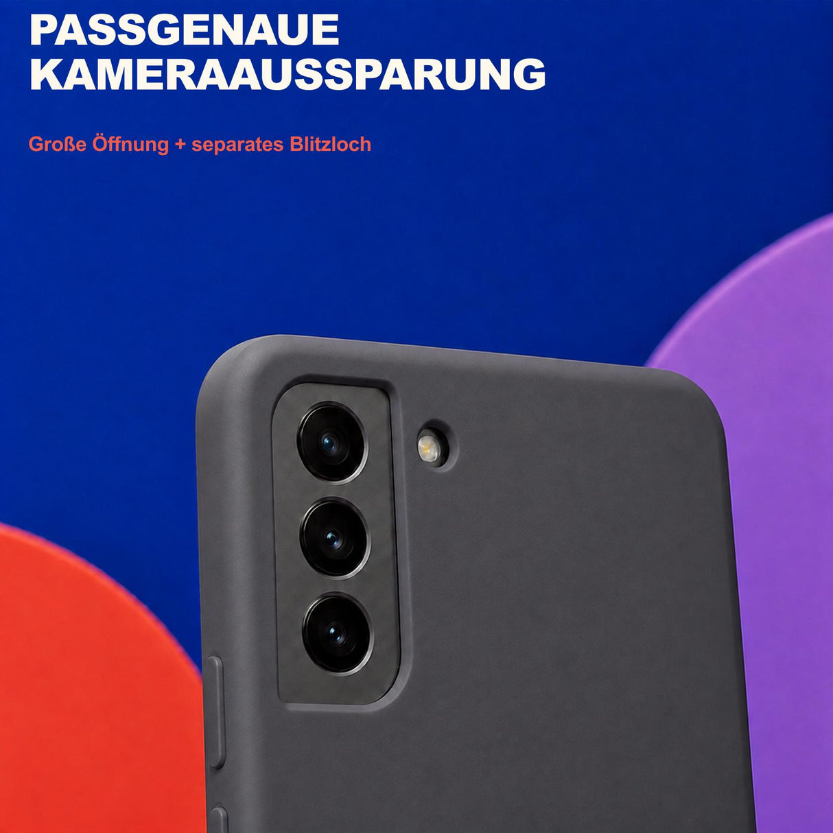 Samsung Galaxy S21+ - Silikon Hülle Soft-Touch Anthrazit