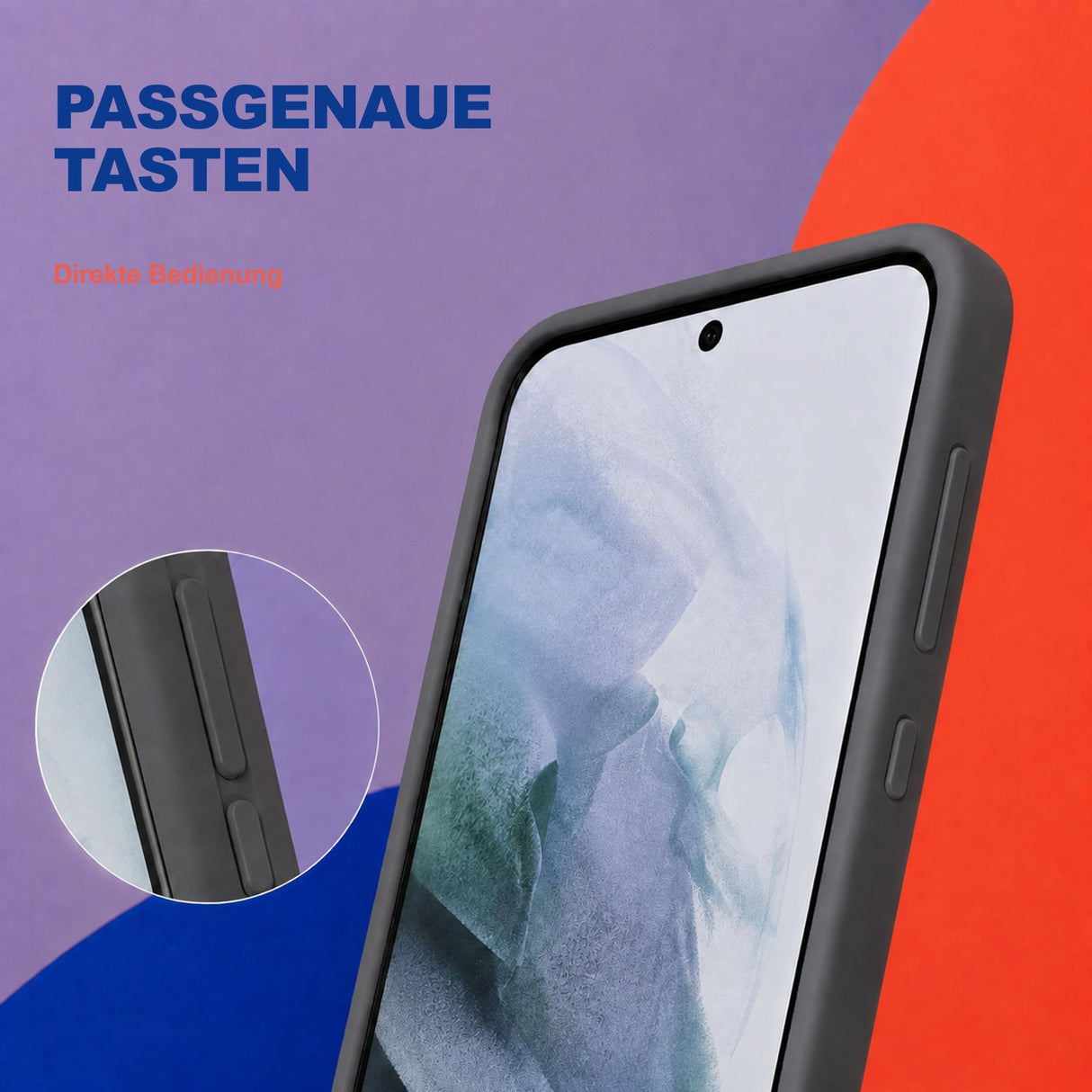 Samsung Galaxy S21+ - Silikon Hülle Soft-Touch Anthrazit