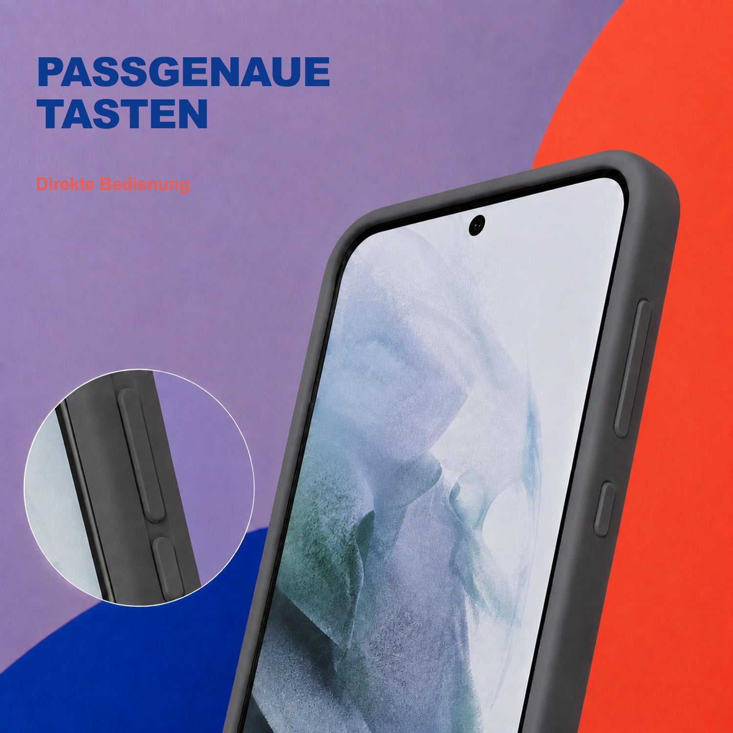 Samsung Galaxy S21+ - Silikon Hülle Soft-Touch Anthrazit