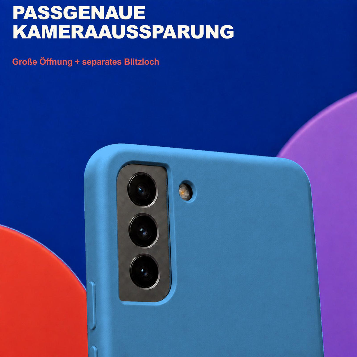 Samsung Galaxy S21+ - Silikon Hülle Soft-Touch Marineblau