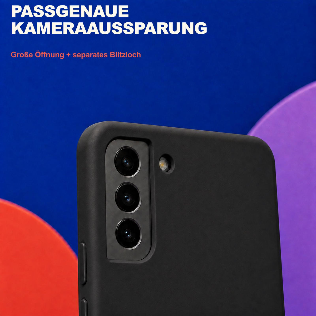 Samsung Galaxy S21+ - Silikon Hülle Soft-Touch Schwarz