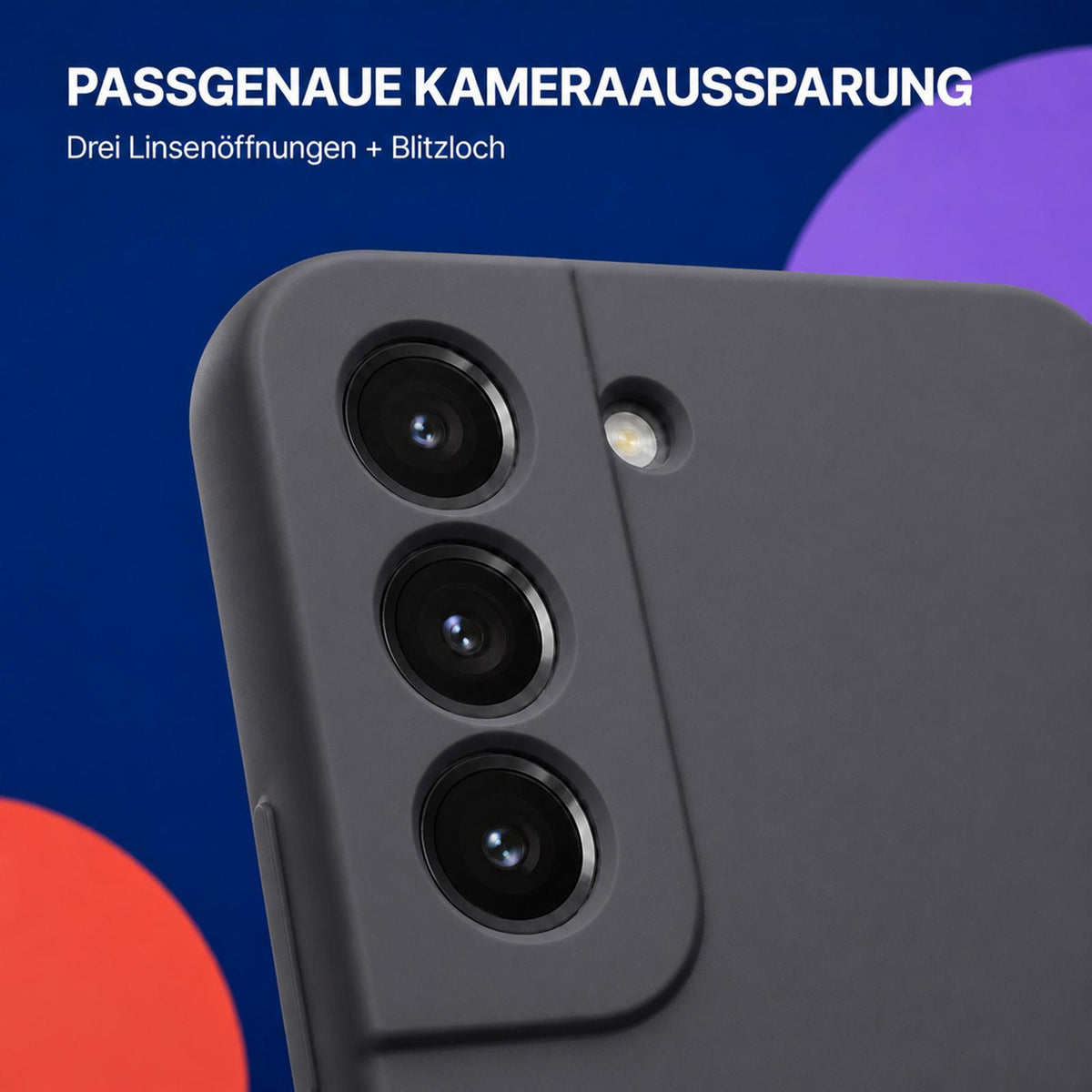 Samsung Galaxy S22 - Silikon Hülle Soft-Touch Anthrazit