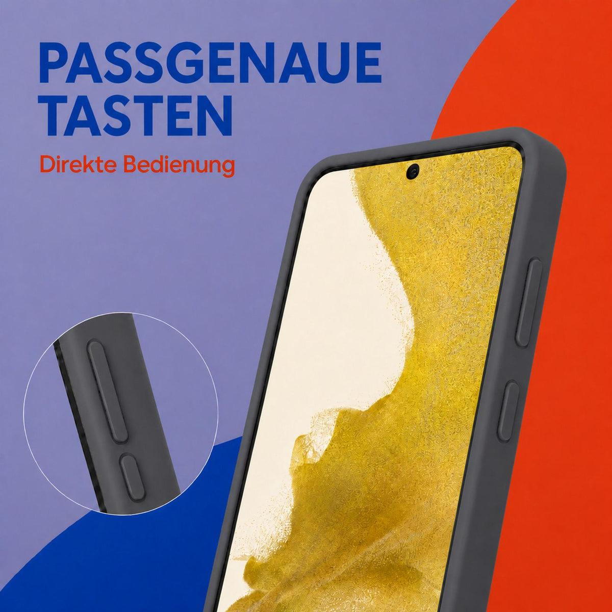 Samsung Galaxy S22 - Silikon Hülle Soft-Touch Anthrazit