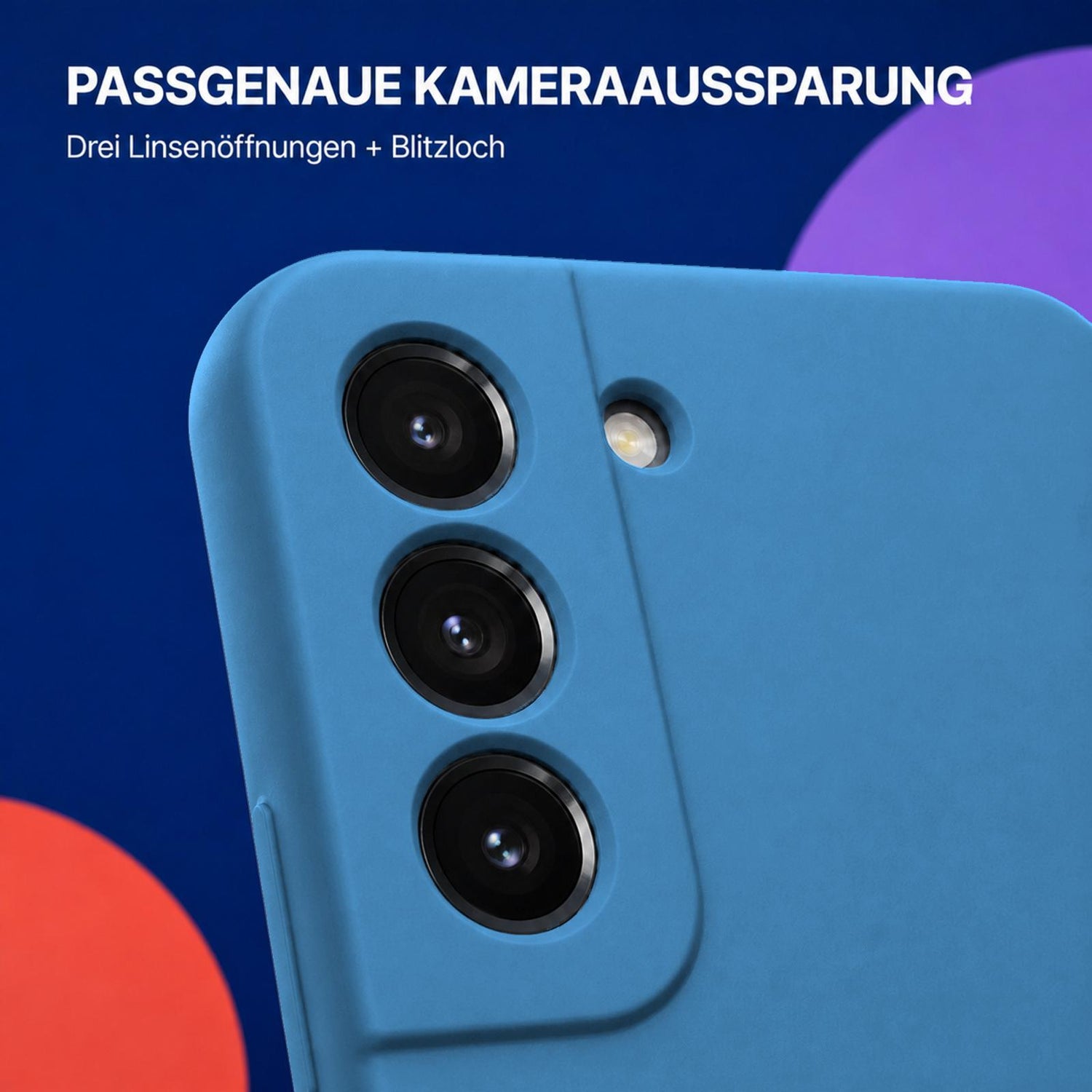 Samsung Galaxy S22 - Silikon Hülle Soft-Touch Marineblau