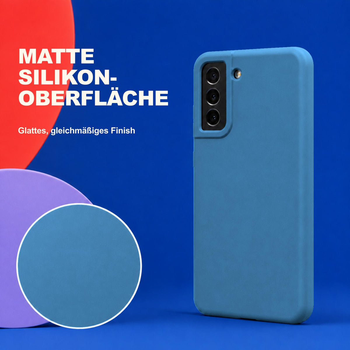 Samsung Galaxy S22+ - Silikon Hülle Soft-Touch Marineblau
